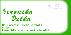 veronika dulka business card